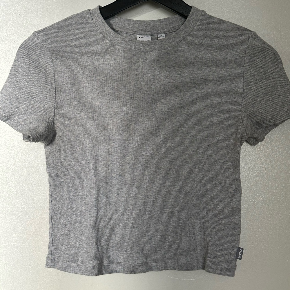 TNA Gray Ribbed Homestrech Tee